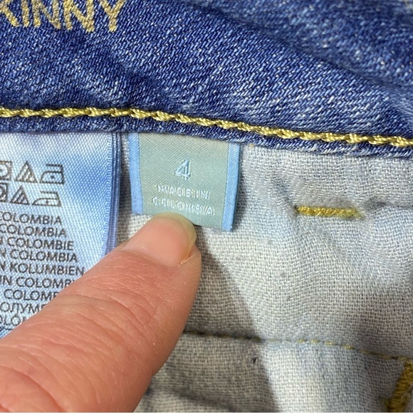 Michael Kors Jeans Womens 4 Blue Izzy Skinny Low Rise Zip Pocket Stretch Denim - Picture 10 of 16